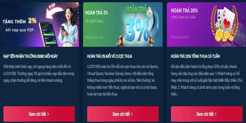 Hoàn trả hàng tuần và thưởng nạp lại mu9 chính thức